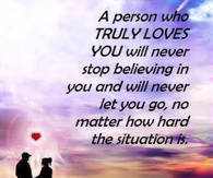A person who truly loves you