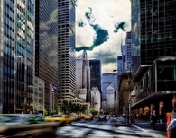 Busy New York street