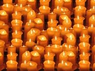 Burning candles