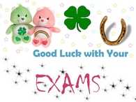 Good luck with your exams