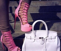 Pink Stiletto Sandals