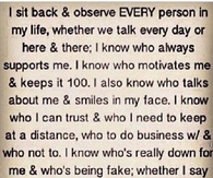 I sick back and observe