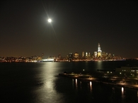 NY skyline at night