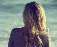Blonde summer wavy hair