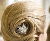 Wedding swirl hair