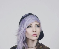 Lavender wavy hair