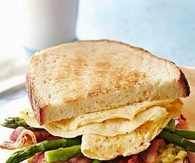 Avocado and asparagus egg sandwiches
