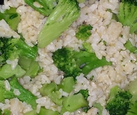 Broccoli with rice