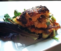 Cheesey cauliflower and carrot patties