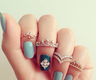 Infinity and crown rings