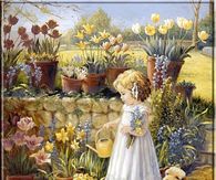Little Girl in the Garden