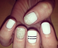 Perfect white nails