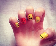 Smiley nails