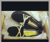 Black loafers 