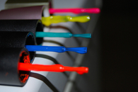 Colorful nail polishes