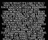 i know what its like