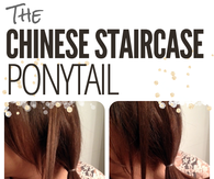 DIY Chinese Staircase Ponytail