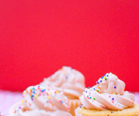 Cupcakes with sprinkles