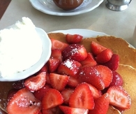 Strawberries and pancakes