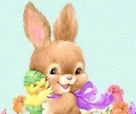 Bunny & Chick on Easter