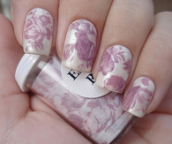 Purple vintage nails