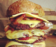 Super stacked cheese burger