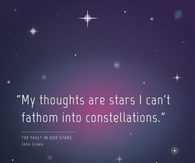 My thoughts are stars