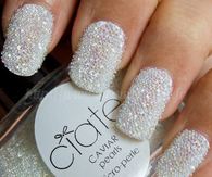 Beautiful white pearl nails