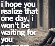 Waiting For You Anymore