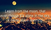 Learn from the moon