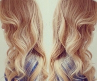 Blonde curls