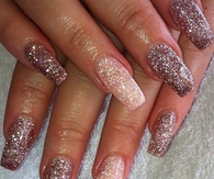 Sparkling nail art