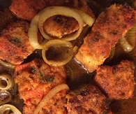 Breaded salmon