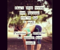 Progress is progress