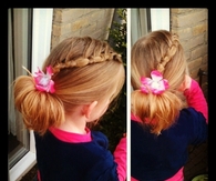 Simple braid hairstyle
