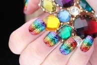 Rainbow cool nails