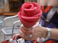 Flower ice cream