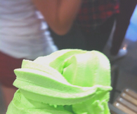Green tea ice cream