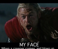 My face