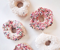 Sprinkled donuts