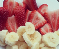 Strawberries and bananas