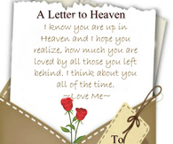 a letter to Heaven