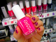 Essie leopard print nails