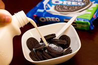 Milk and oreos