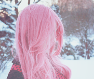 Hipster pink hair