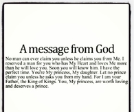 A message from God