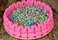 Easter Candy Cake with Peeps