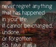 never regret anything