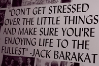 Dont get stressed over the little things