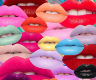 Bright colorful lips